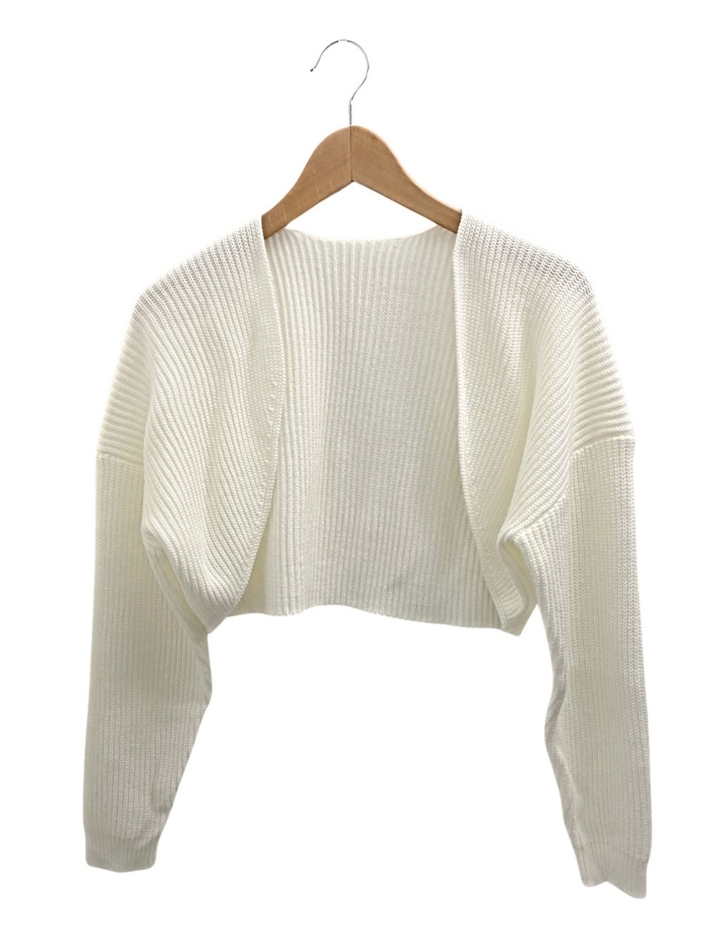 Women’s Cropped Open-Front Sweater Cardigan